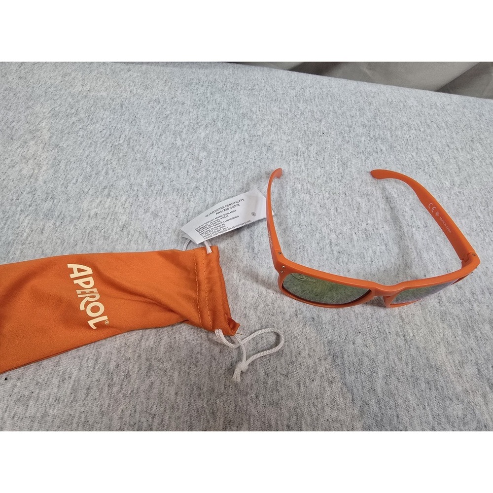 APEROL Spritz Promo Sunnies Sunglasses with Carrying Case Orange